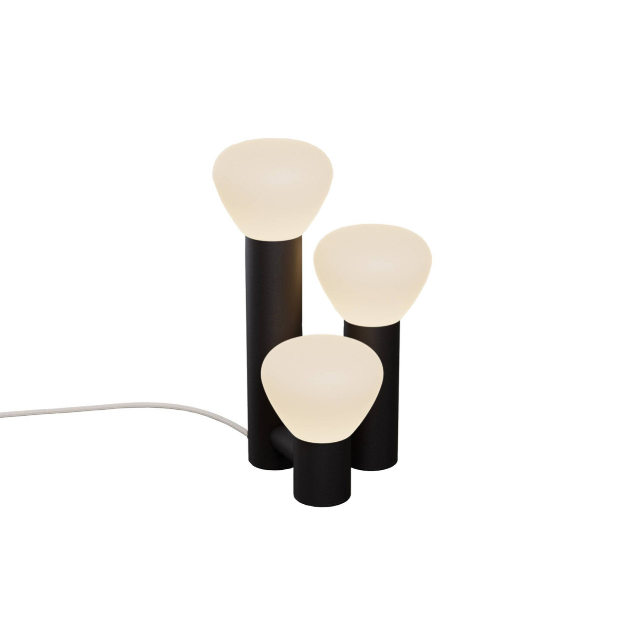 Parc 06 Table Lamp: Handswitch +  Black + Beige