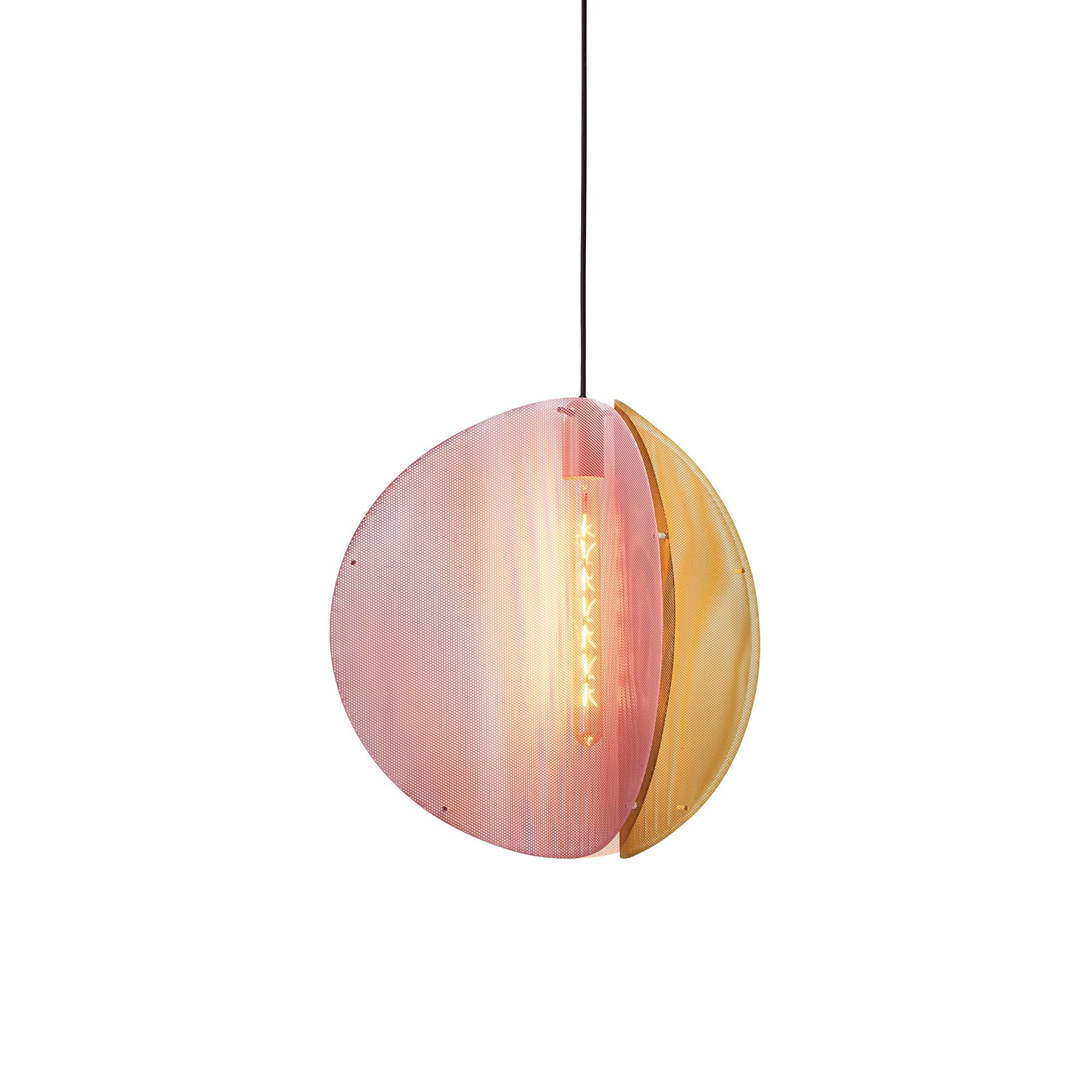 Proxima Pendant: Brass + Ash Grey + Jaipur