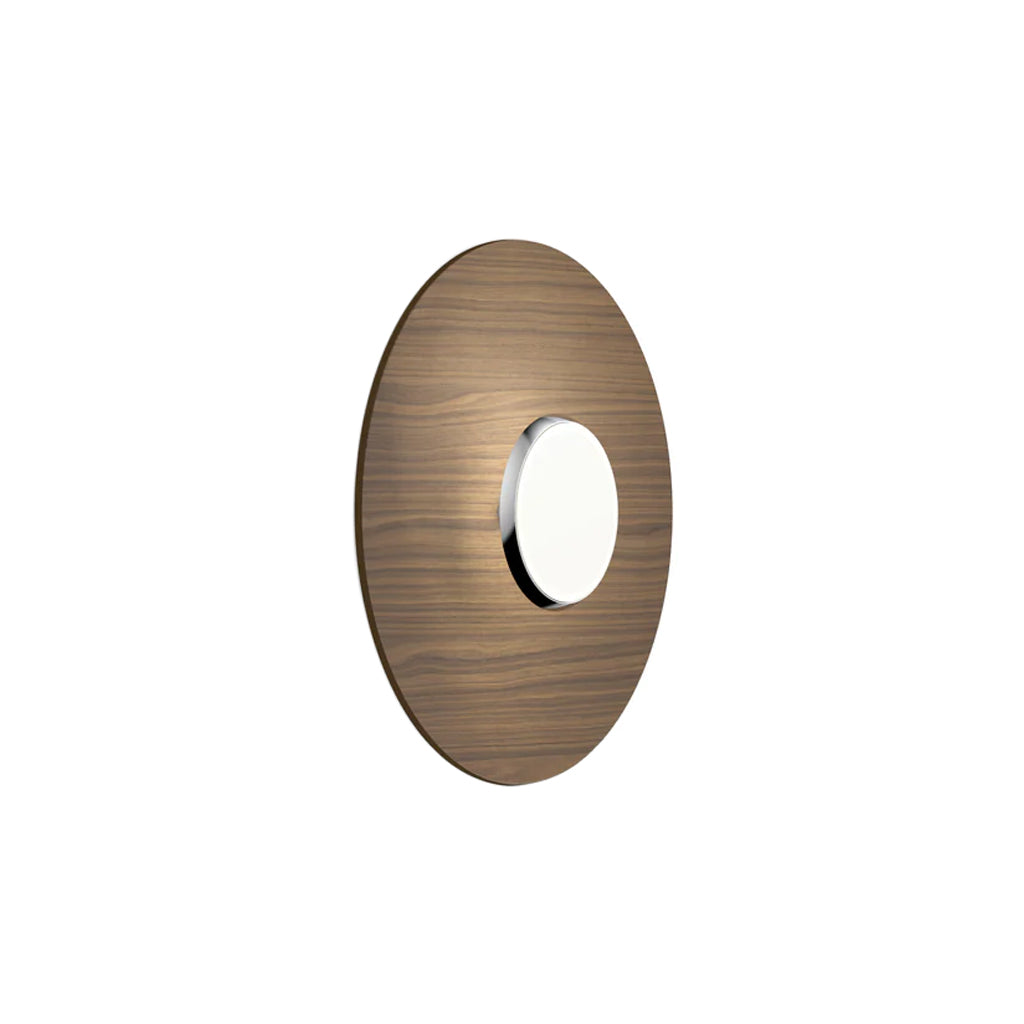 Sky Dome Flush Light: Wood + Small - 18