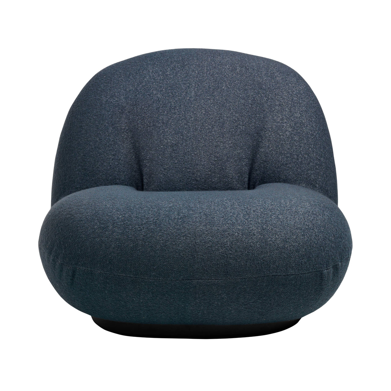 Pacha Lounge Chair: Black Semi Matt