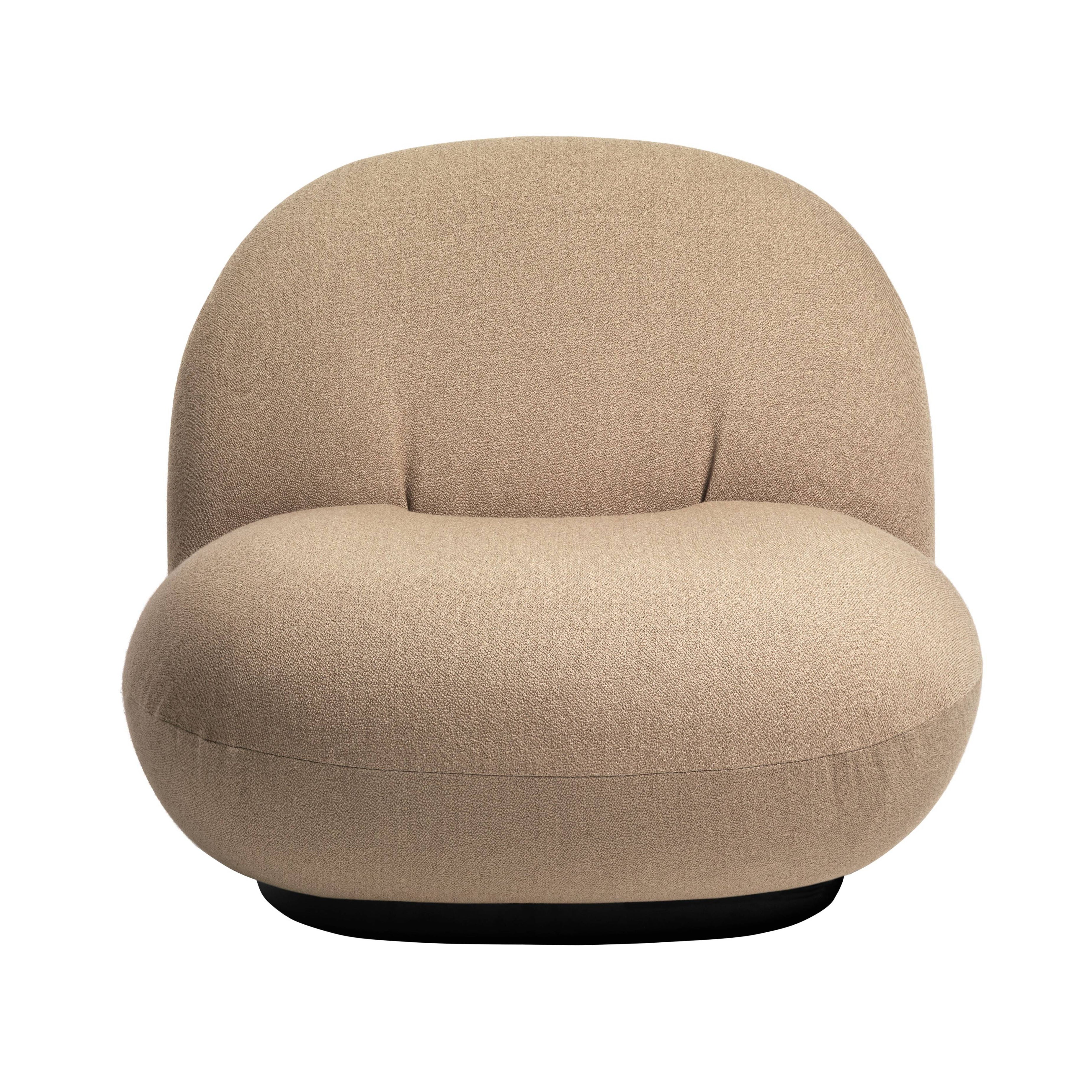 Pacha Lounge Chair: Black Semi Matt