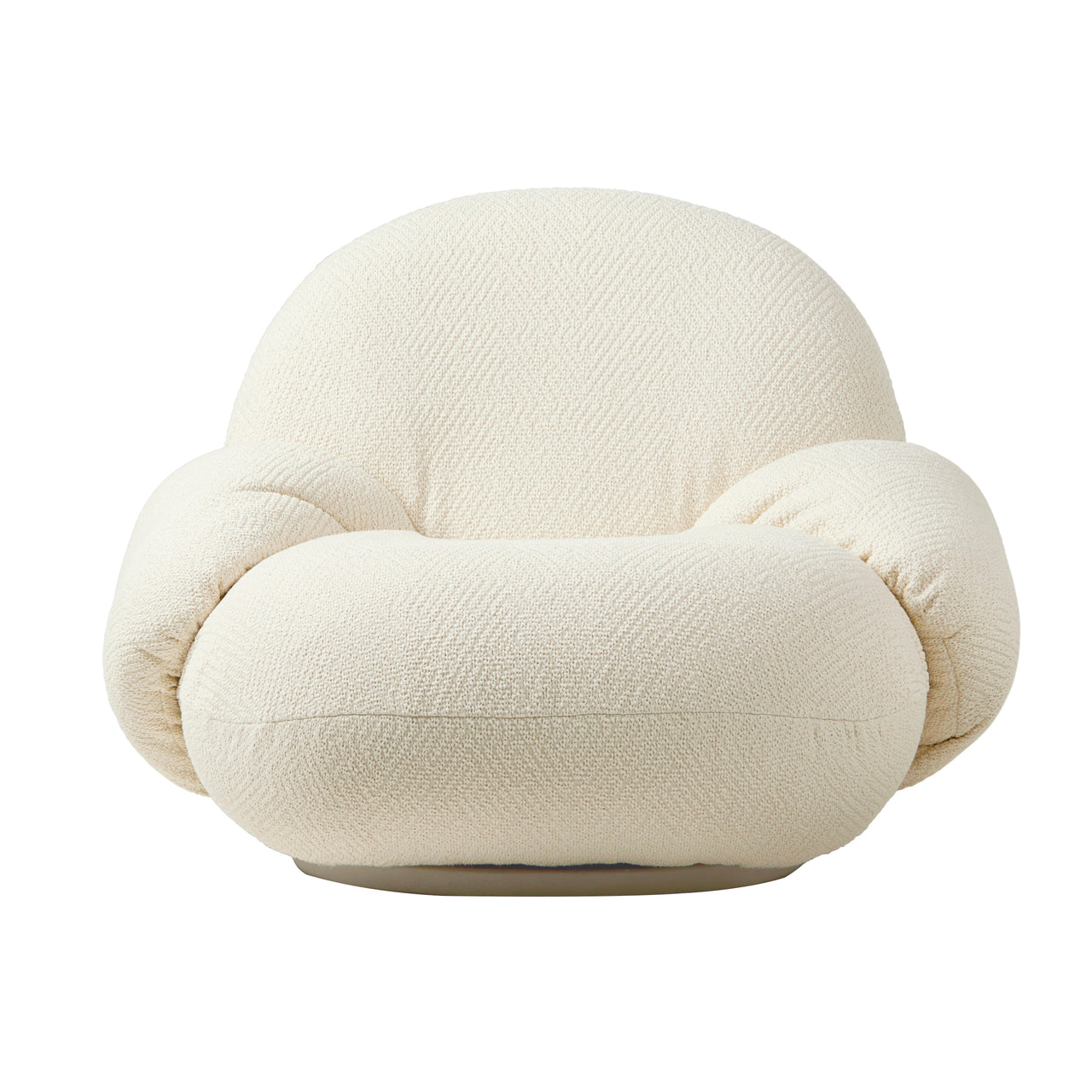 Pacha Lounge Chair with Armrest: Pearl Gold