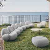 Pacha Outdoor Ottoman: Swivel Base + LS