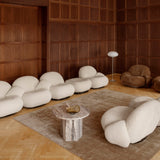 Pacha Sofa: 2-Seater with Armrests and Ottoman + LS