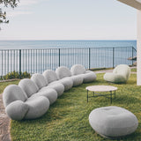 Pacha Sofa with Armrest + Ottoman: Outdoor + LS
