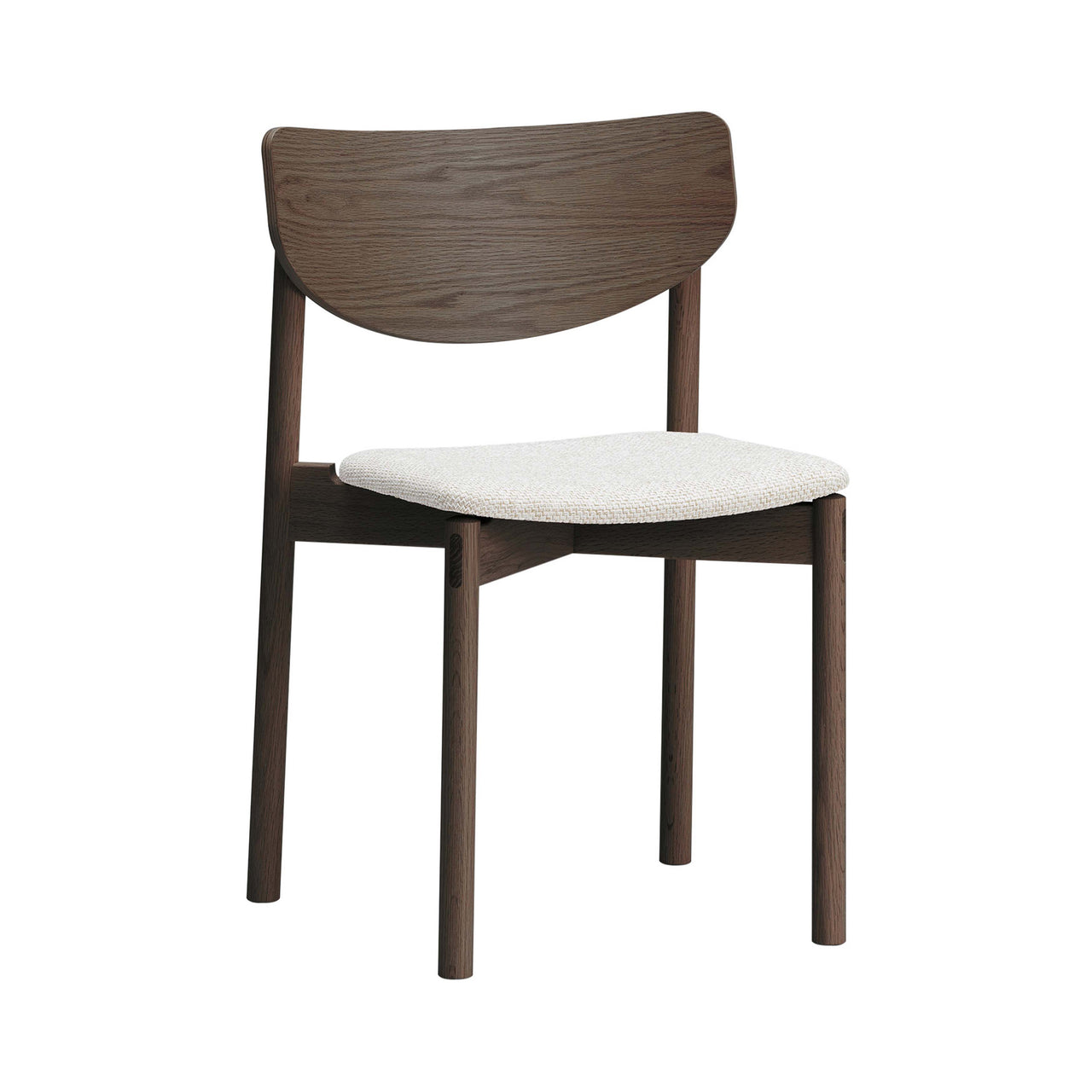 Hane Chair: Seat Upholstered + Smoke Oak + Baton B-IV