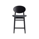 Outline Counter Stool: Seat Upholstered + Sumi Ash + Fibre Black
