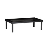 Taruki Coffee Table: Rectangle + Smoked Glass + Sumi Ash