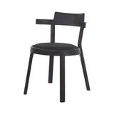 Pagoda Dining Chair: Upholstery + Black Oak