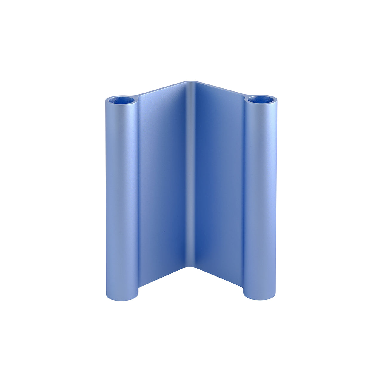 Pair Candleholder: High + Light Blue