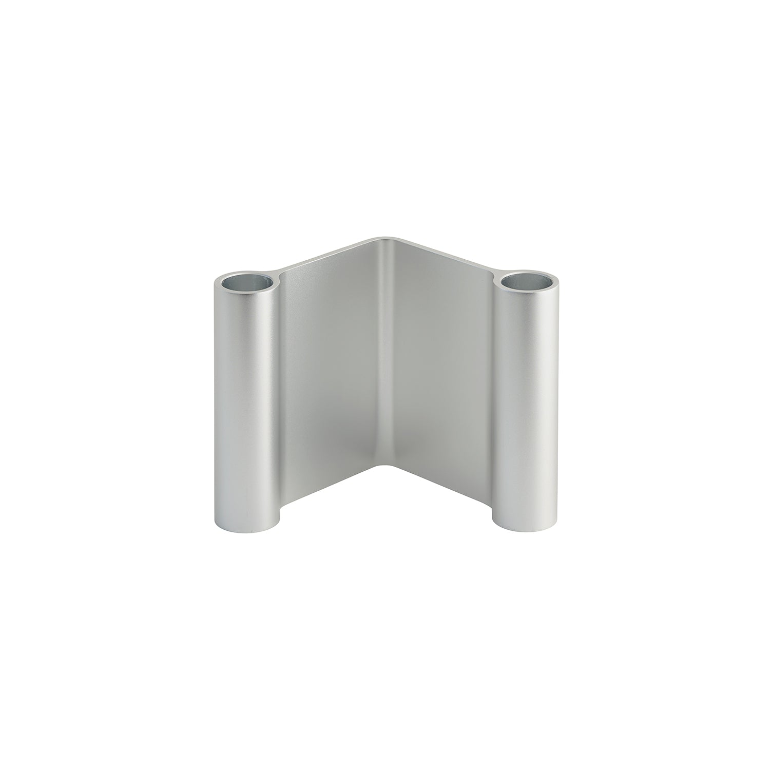 Pair Candleholder: Low + Aluminum
