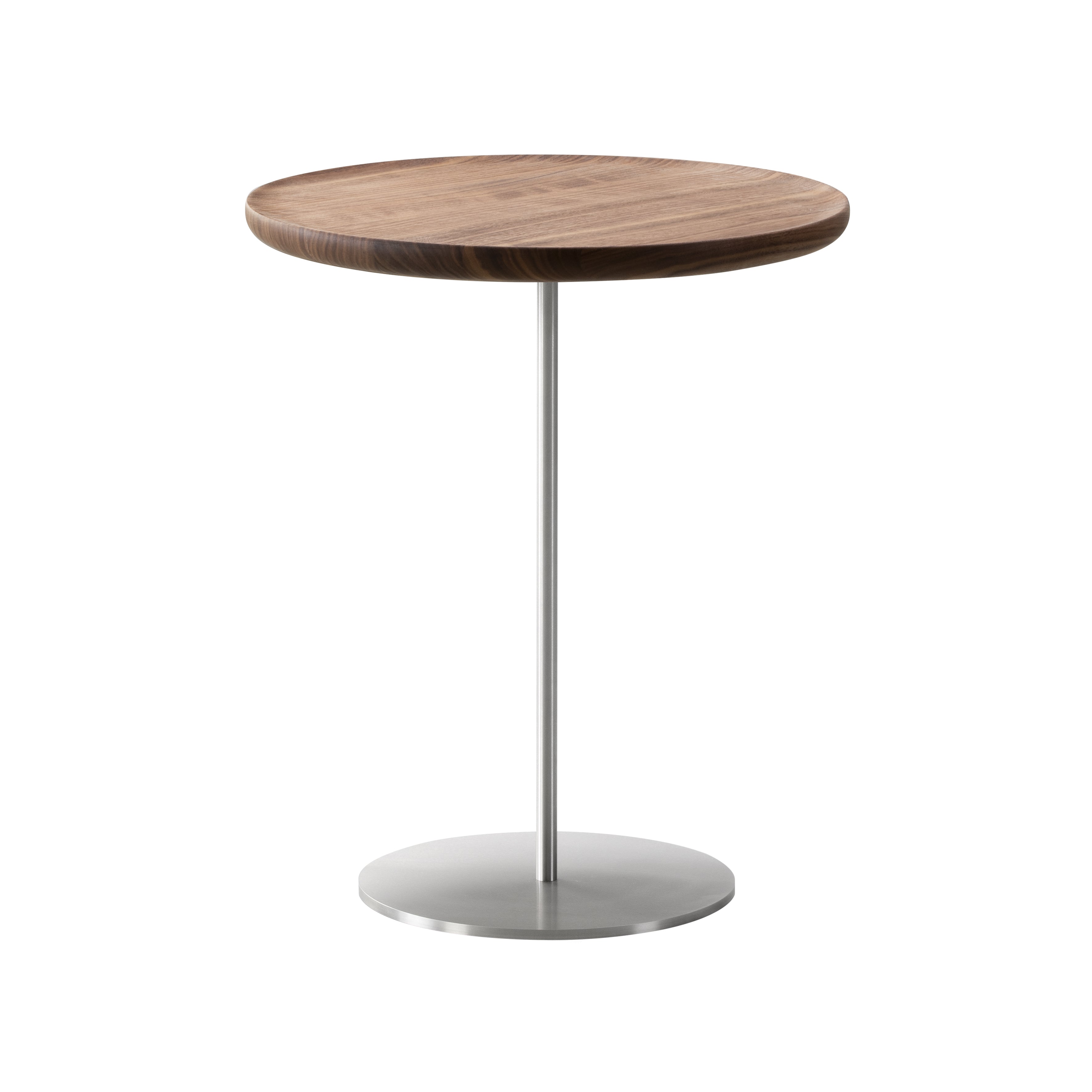 Pal Table: Large + High + Oiled Walnut + Stainless Steel