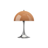 Panthella 250 Portable Lamp: Opal Brown + Chrome