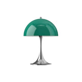 Panthella 250 Portable Lamp: Opal Green + Chrome