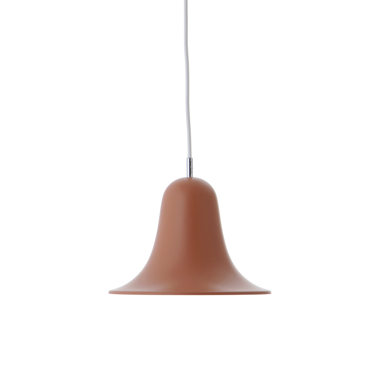 Pantop Pendant Light: Small + Matt Terracotta + White