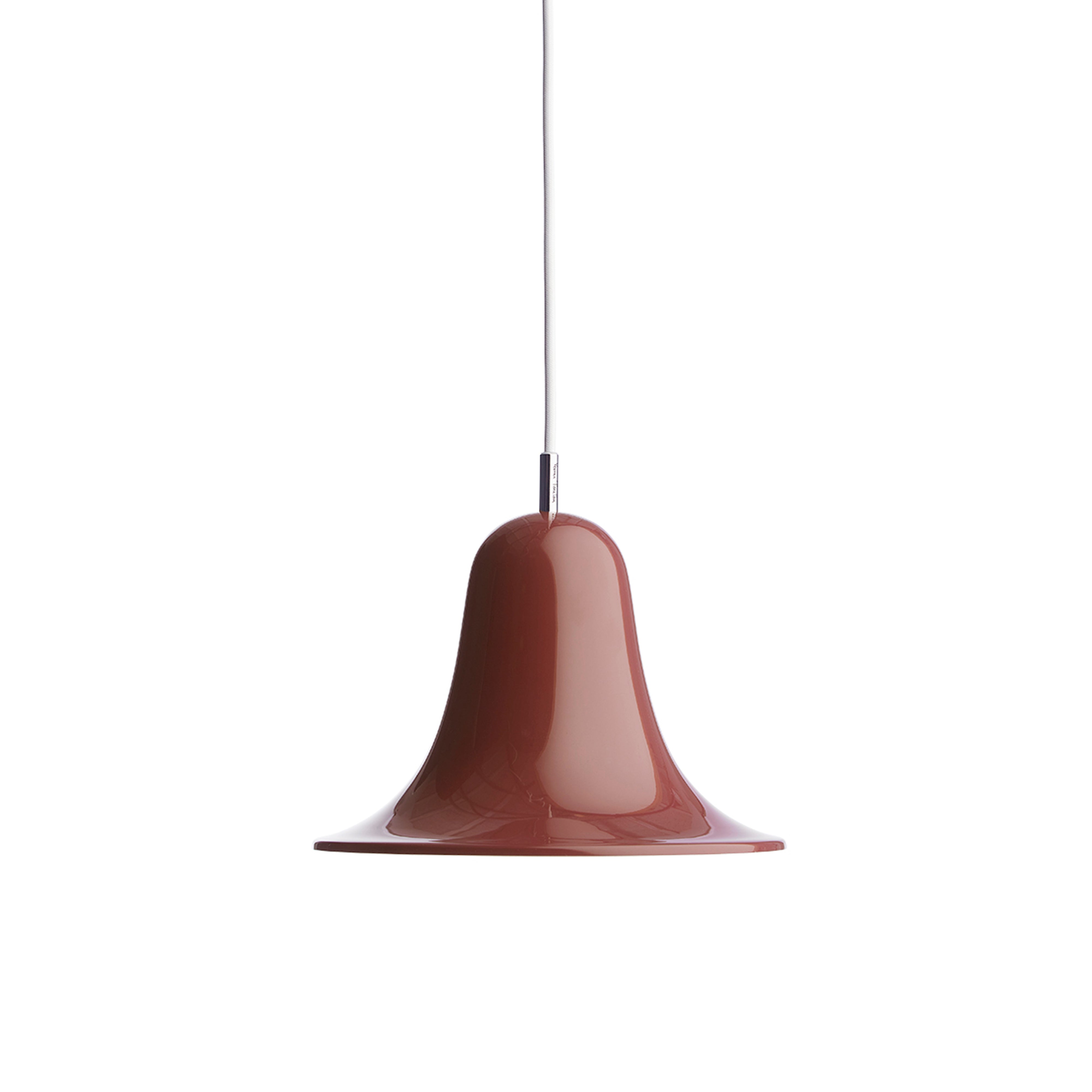 Pantop Pendant Light: Small + Burgundy + White