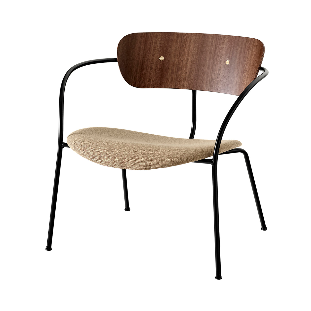 Pavilion Lounge Chair Upholstered: AV6 + Lacquered Walnut