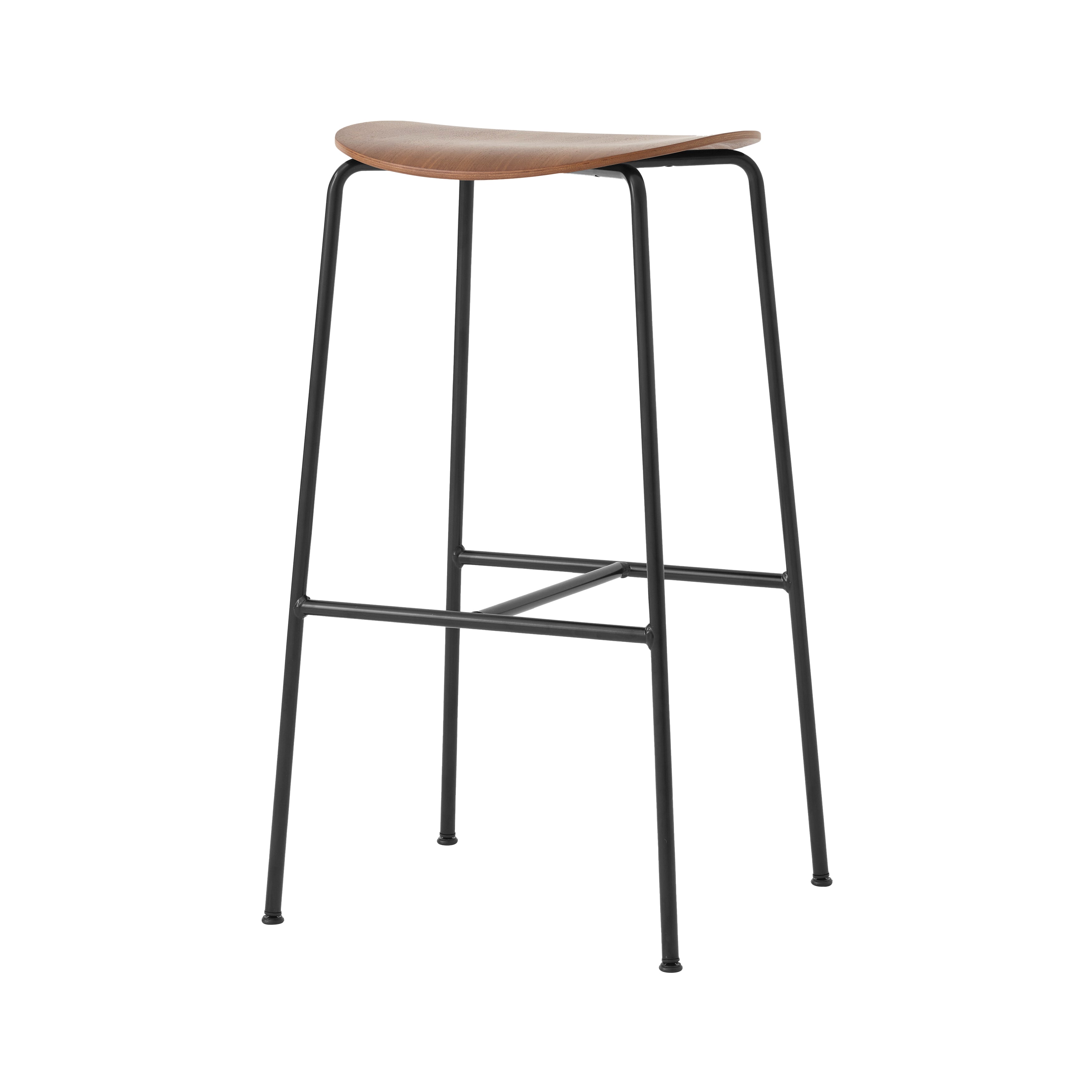 Pavilion Bar + Counter Stool: Bar (AV38) + Lacquered Walnut