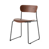 Pavilion AV51 Stacking Side Chair: Lacquered Walnut