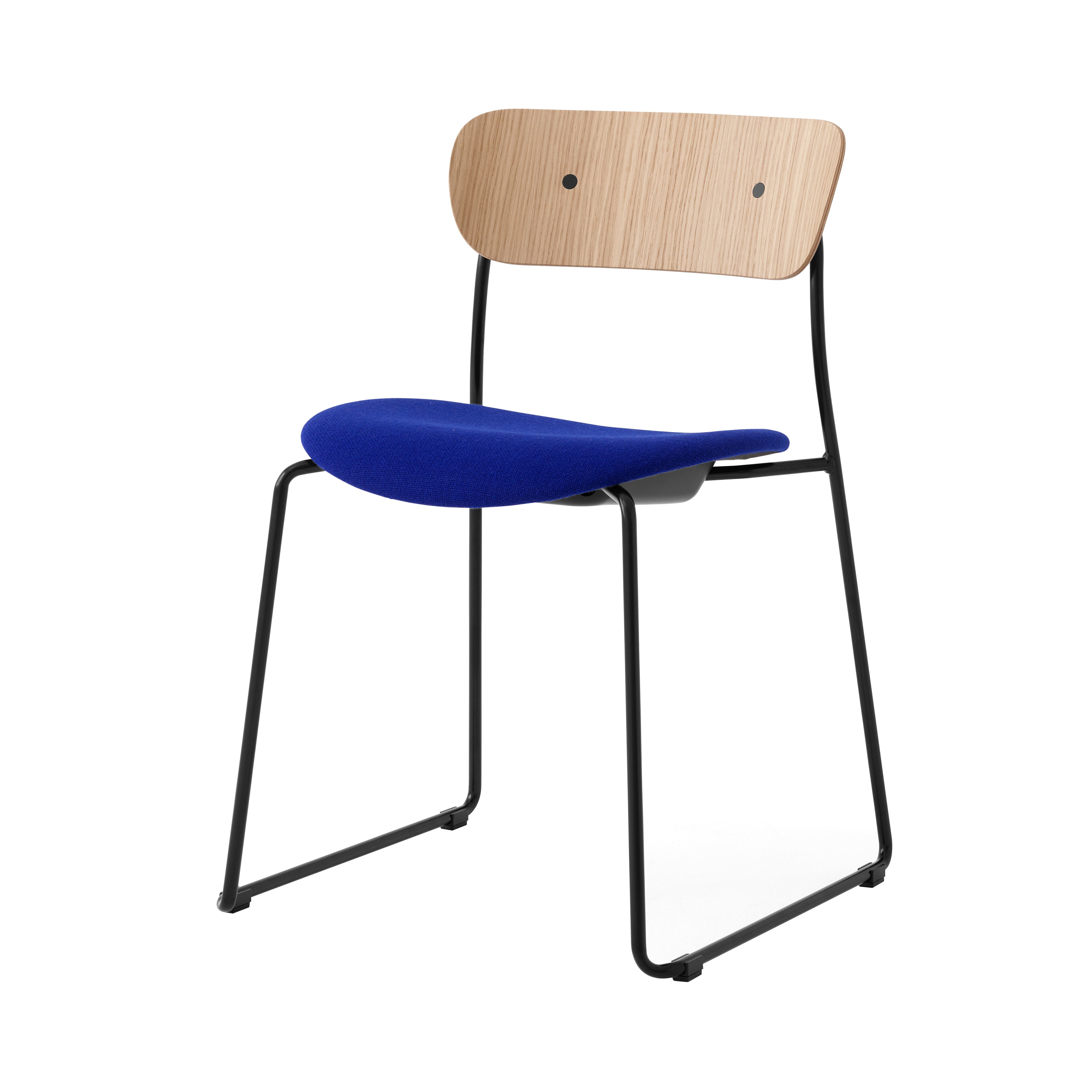 Pavilion AV52 Stacking Side Chair: Lacquered Oak