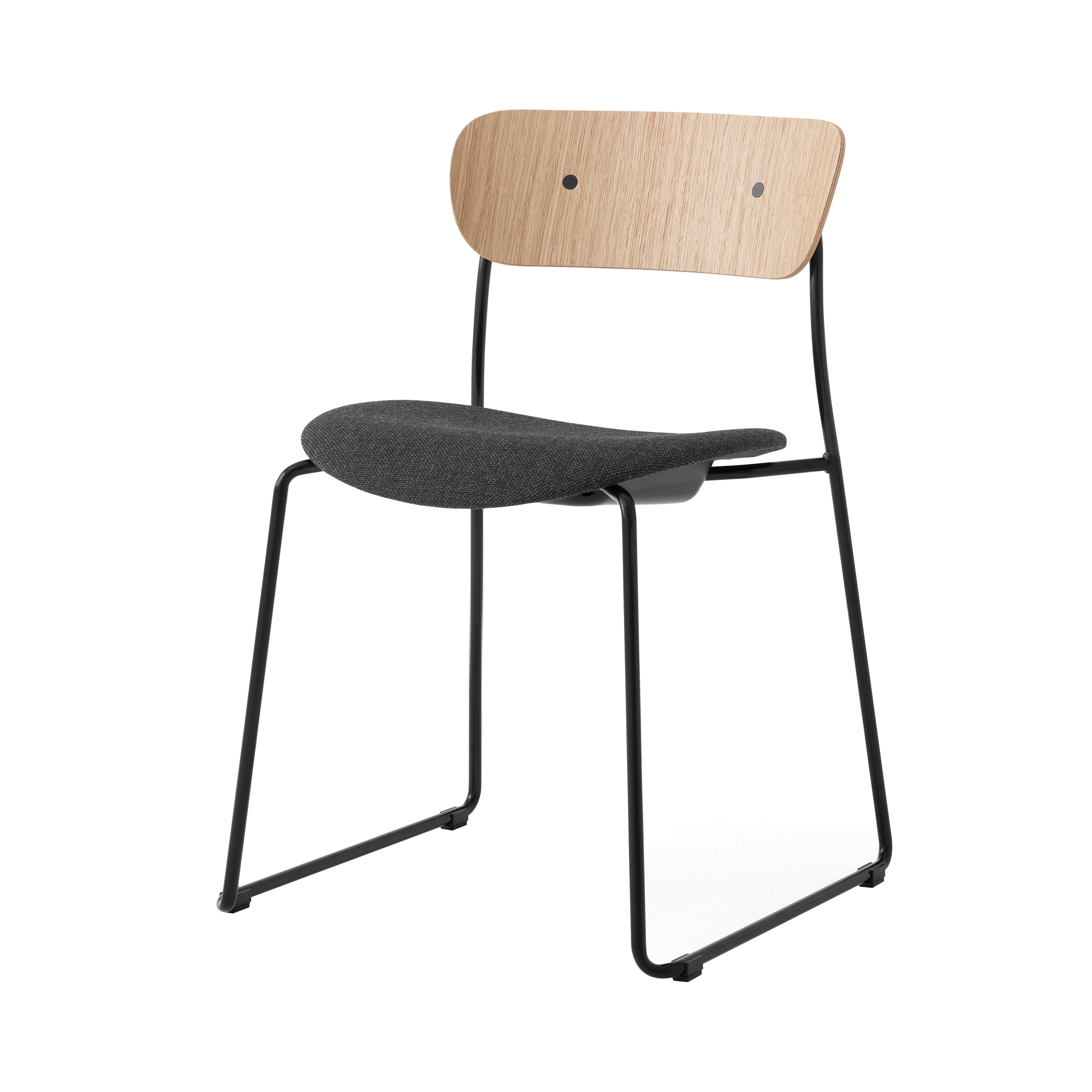Pavilion AV52 Stacking Side Chair: Lacquered Oak