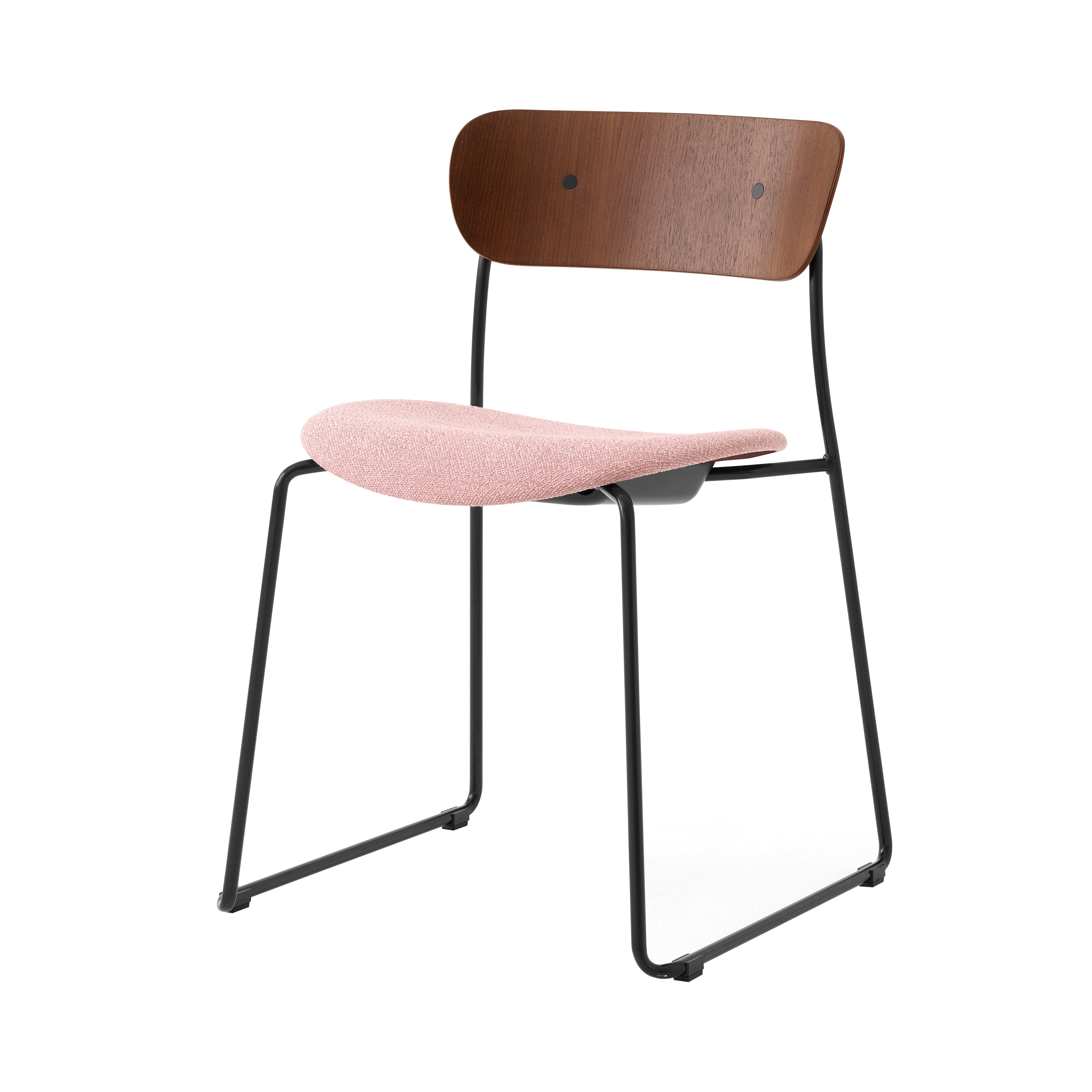 Pavilion AV52 Stacking Side Chair: Lacquered Walnut