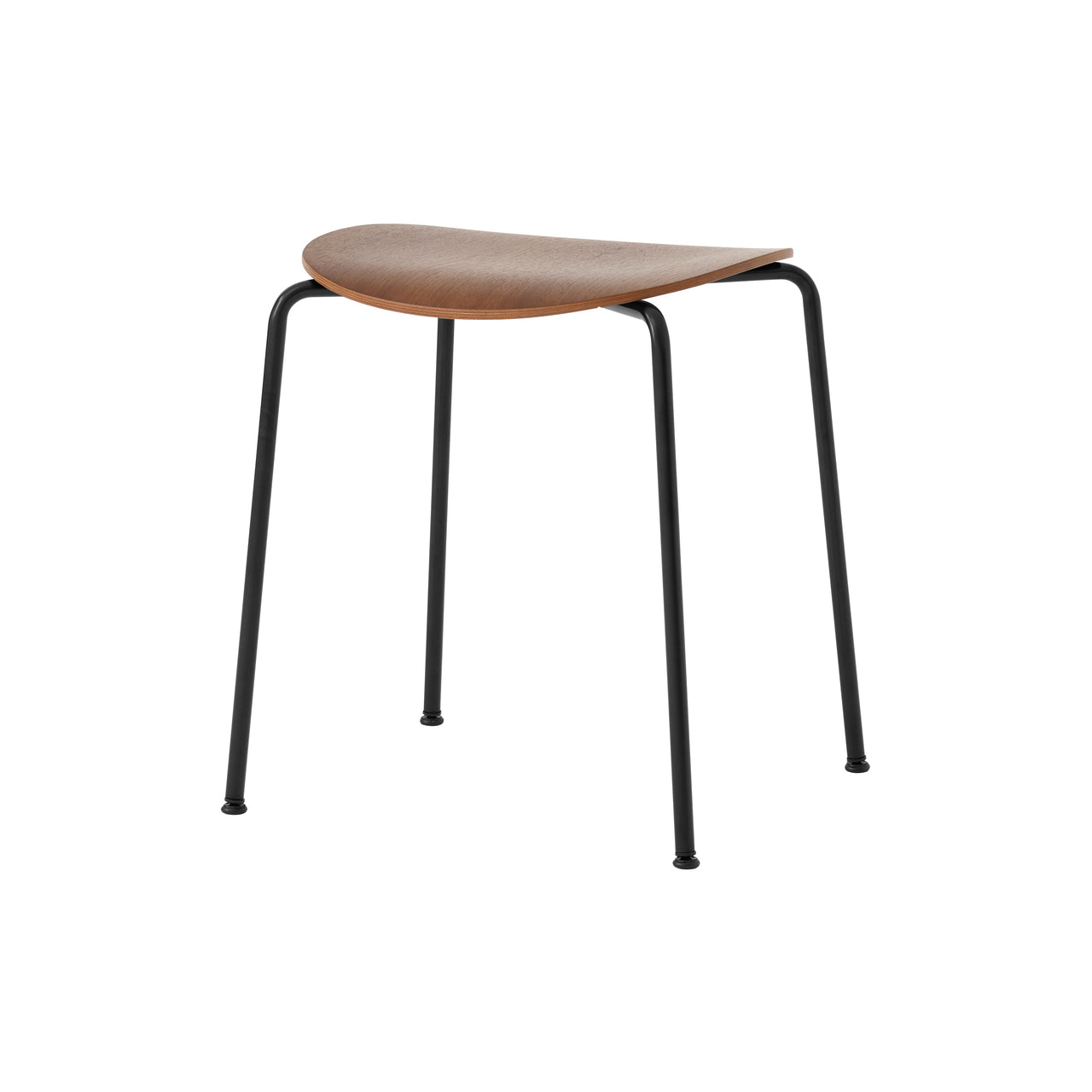 Pavilion AV36 Stacking Stool: Lacquered Walnut