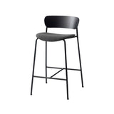 Pavilion Bar + Counter Chair Upholstered: AV10 + AV8 + Counter (AV8) + Black Lacquered Oak