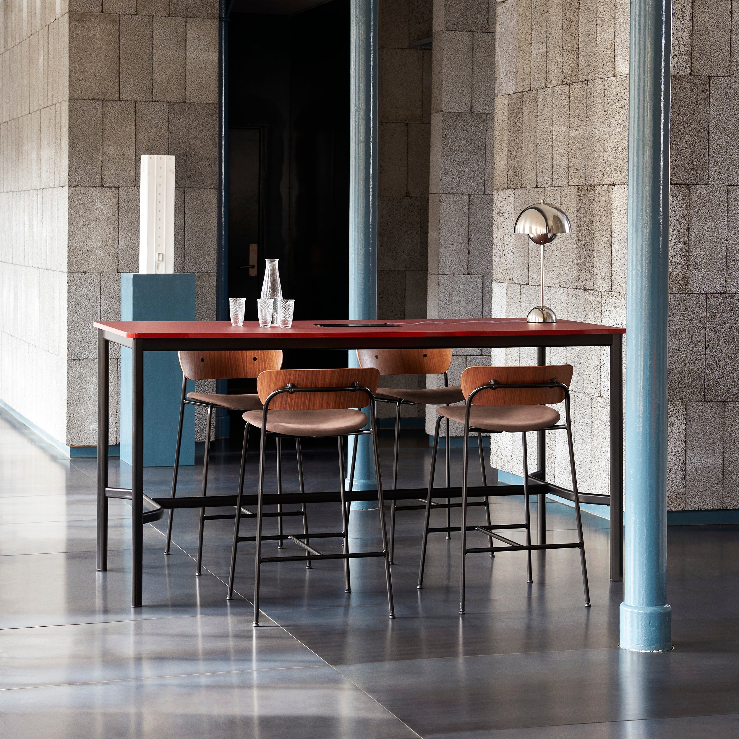 Pavilion Bar + Counter Chair Upholstered: AV10 + AV8 + LS