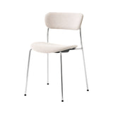 Pavilion Stacking Chair AV12: Fully Upholstered + Chrome