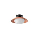 Arundel Mushroom Surface Mount: Outdoor + Peach + Black