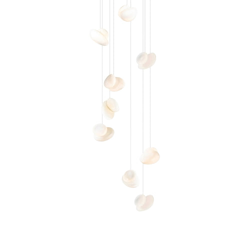 Pebble Chandelier 9: Cluster + Pearl