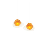 Pebble Linear 2 Pendant Light: B + Pearl + Citrine
