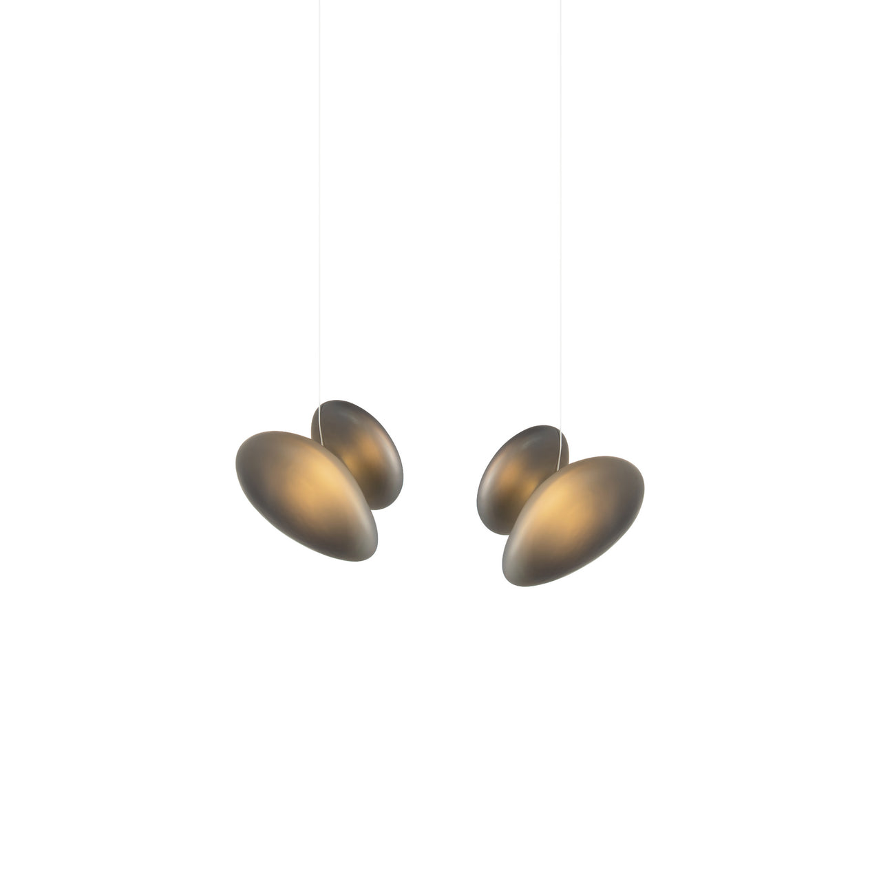 Pebble Linear 2 Pendant Light: B + Slate + Slate
