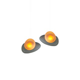 Pebble Linear 2 Pendant Light: B + Slate + Citrine