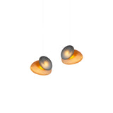 Pebble Linear 2 Pendant Light: B + Citrine + Slate