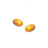 Pebble Linear 2 Pendant Light: A + Citrine + Pearl