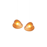 Pebble Linear 2 Pendant Light: A + Citrine + Citrine