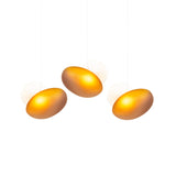 Pebble Linear 3 Pendant Light: A + Citrine + Pearl