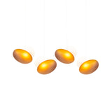 Pebble Linear 4 Pendant Light: A + Citrine + Pearl