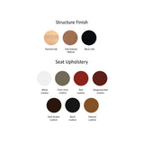 Pelleossa Stool: Seat Upholstered