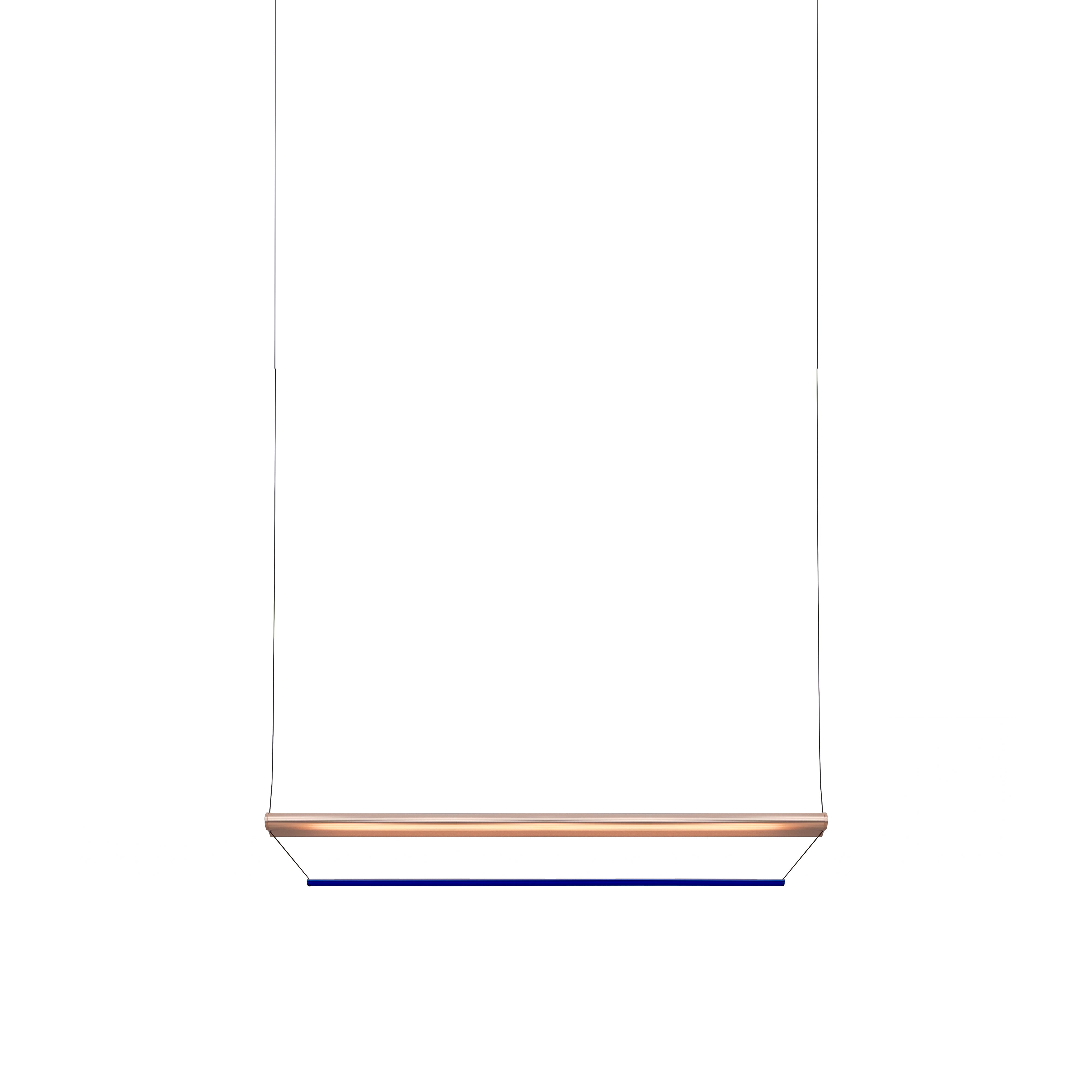 Tier 150 Pendant Light: Anodized Copper + Sapphire