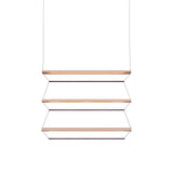 Tier 150 Vertical Pendant Light: 3V + Anodized Copper + Amethyst