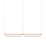 Tier 150 Horizontal Pendant Light: 2H + Anodized Copper + Amethyst