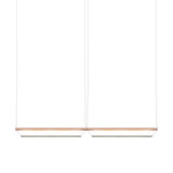 Tier 150 Horizontal Pendant Light: 2H + Anodized Copper + Emerald