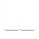 Tier 150 Horizontal Pendant Light: 2H + Anodized Copper + Sapphire
