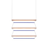 Tier 150 Vertical Pendant Light: 3V + Anodized Copper + Sapphire