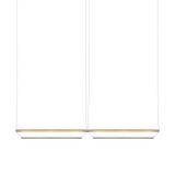 Tier 150 Horizontal Pendant Light: 2H + Anodized Gold + Emerald