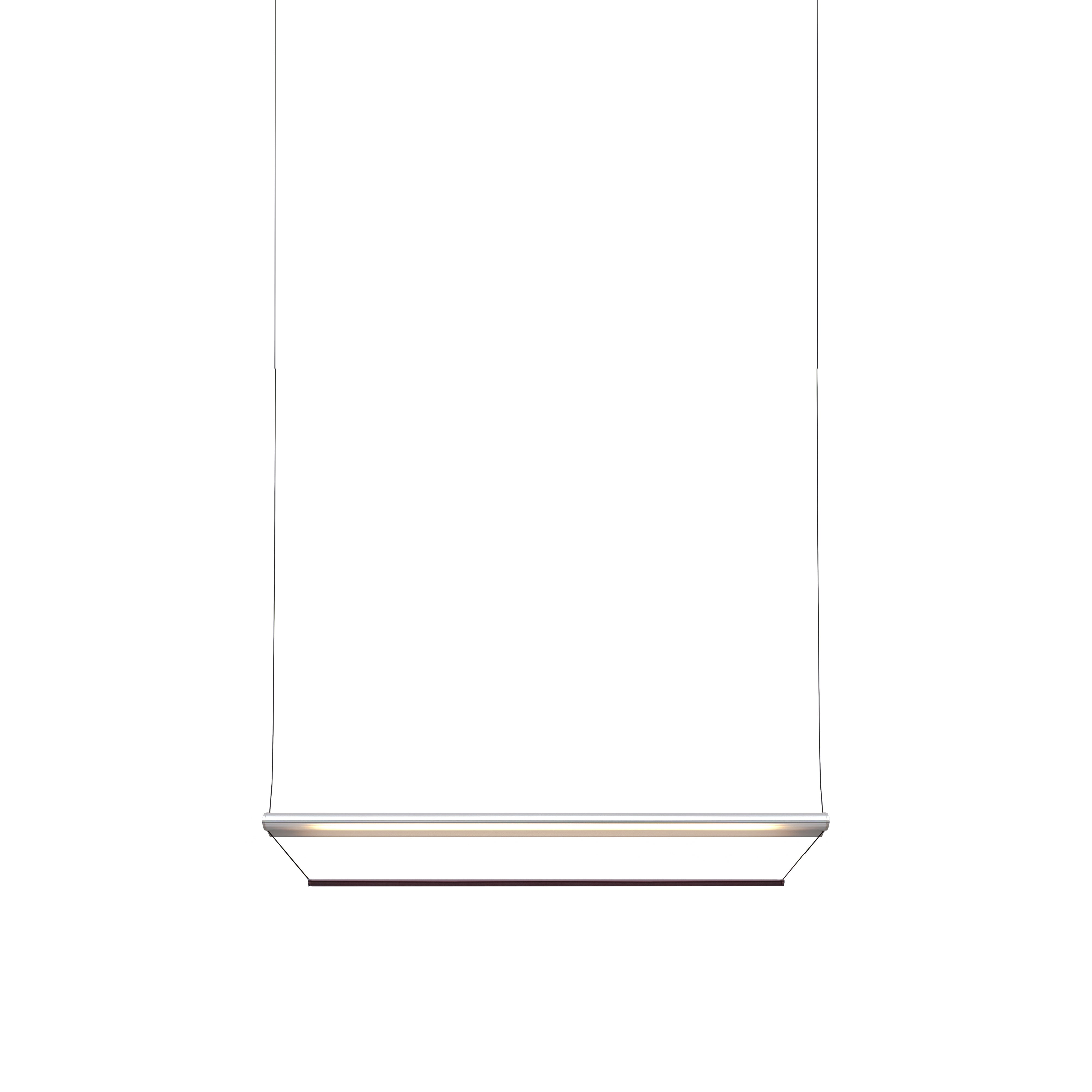 Tier 150 Pendant Light: Anodized Silver + Amethyst