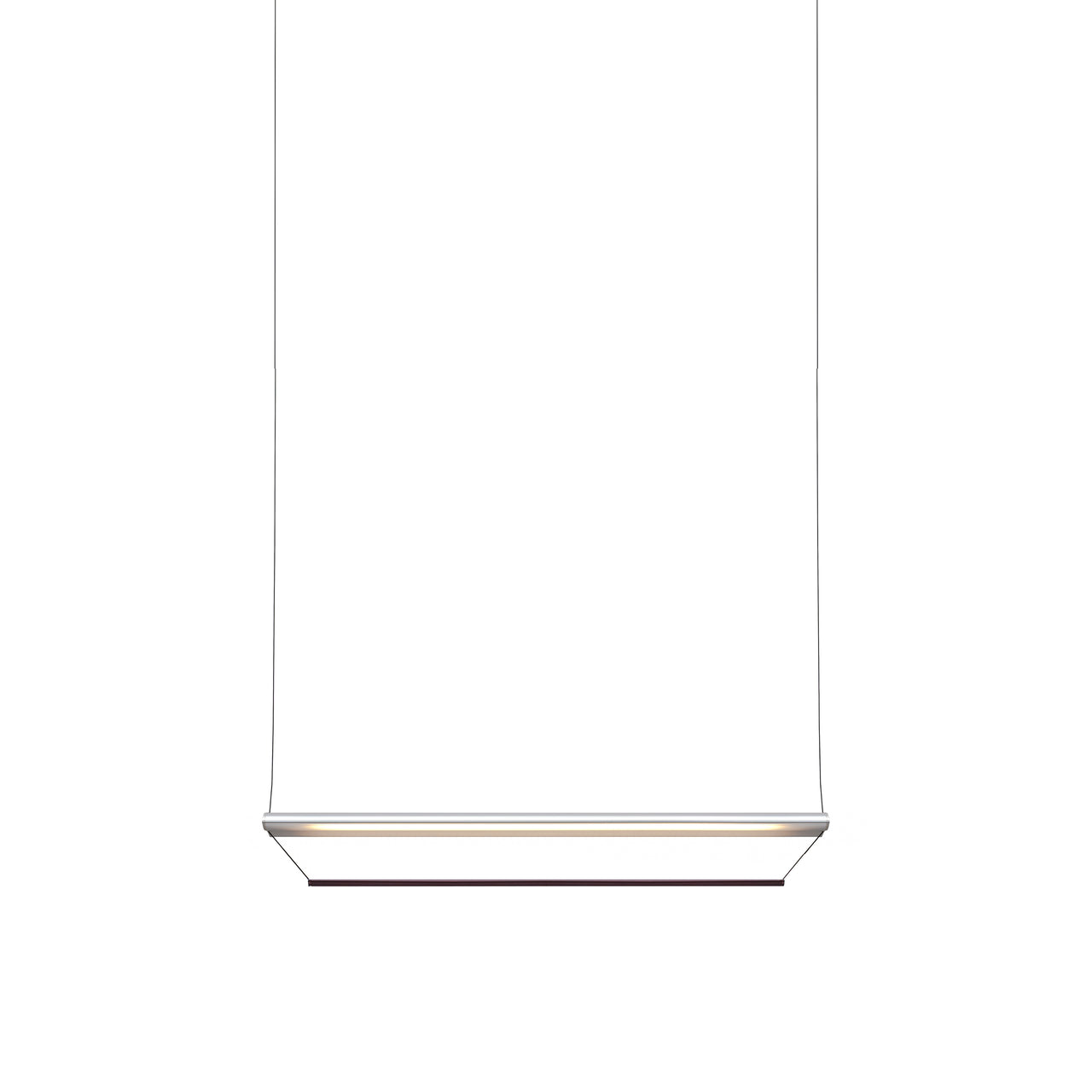 Tier 150 Pendant Light: Anodized Silver + Amethyst